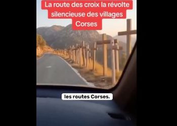 Στην Κορσική Δικαστήριο διέταξε να αποσυρθεί σταυρός από δημόσιο χώρο και οι Κορσικανοί αντέδρασαν και γέμισαν το νησί με σταυρούς. -ΒΙΝΤΕΟ